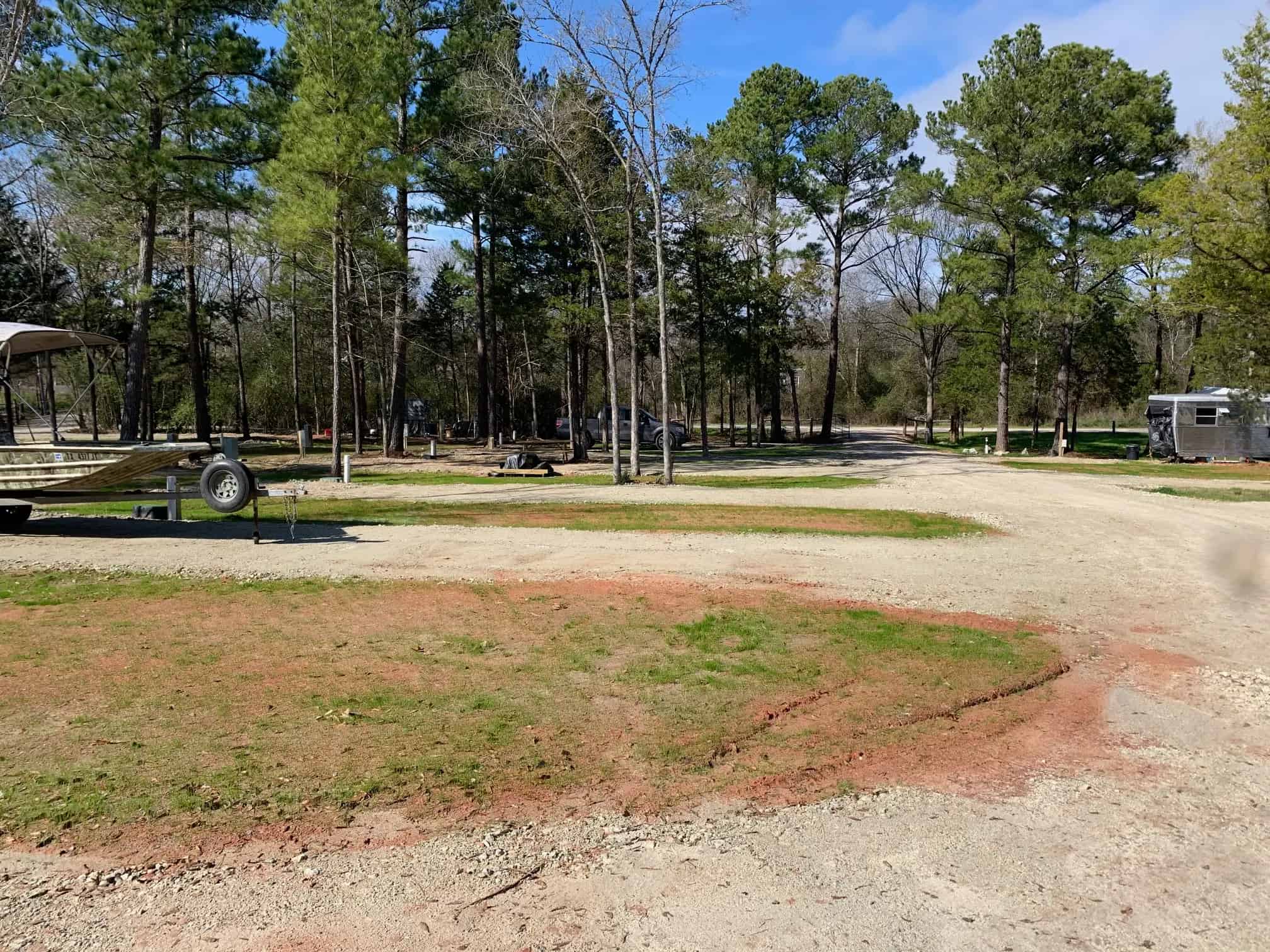 Open wooded RV sites